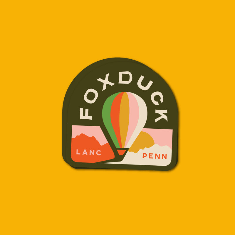 Foxduck Hot Air Balloon Sticker