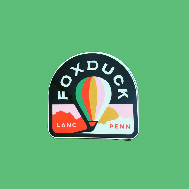 Foxduck Hot Air Balloon Sticker