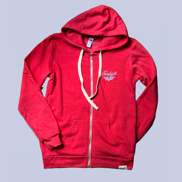 Red Rose City Zip up Hoodie