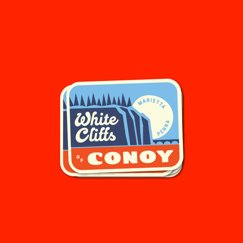 White Cliffs of Conoy Sticker